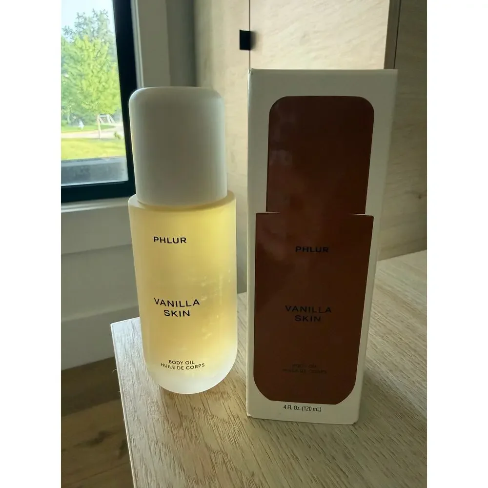 $45 Phlur Vanilla Skin Body Oil 120mL New in Box Full Size